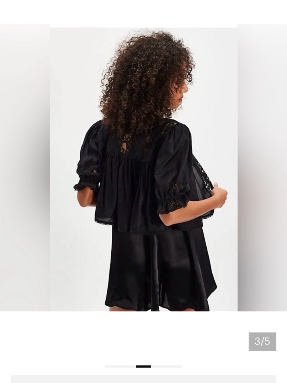 Free People Lenna Set. NWT. Black